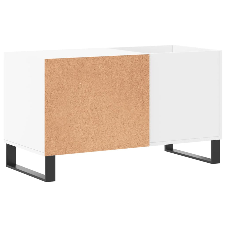 Platenkast 85X38X48 Cm Bewerkt Hout Wit