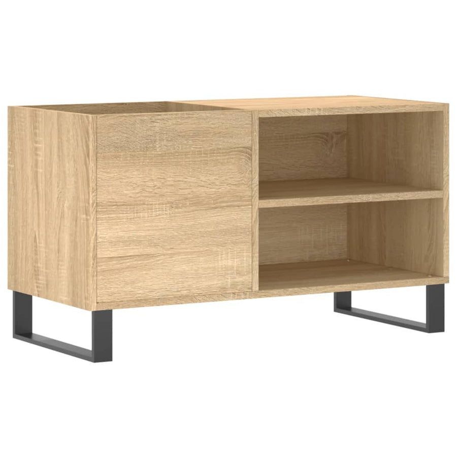 Platenkast 85X38X48 Cm Bewerkt Hout Sonoma Eikenkleurig 1