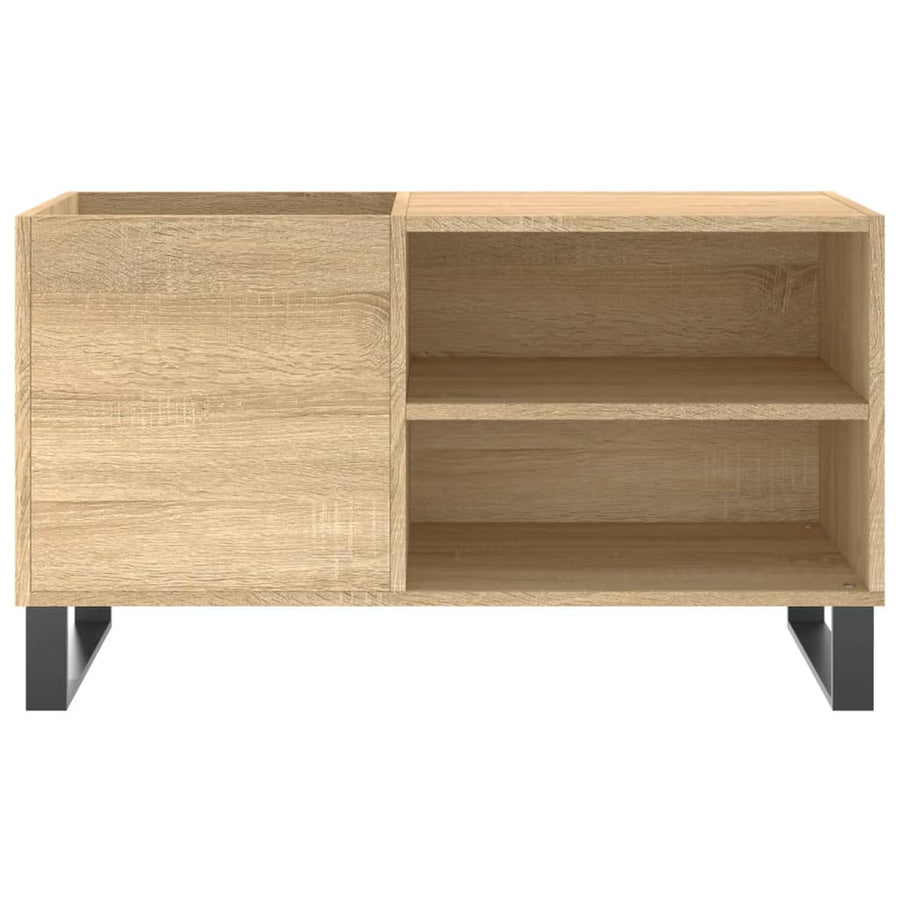 Platenkast 85X38X48 Cm Bewerkt Hout Sonoma Eikenkleurig 1