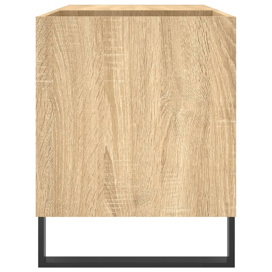 Platenkast 85X38X48 Cm Bewerkt Hout Sonoma Eikenkleurig 1
