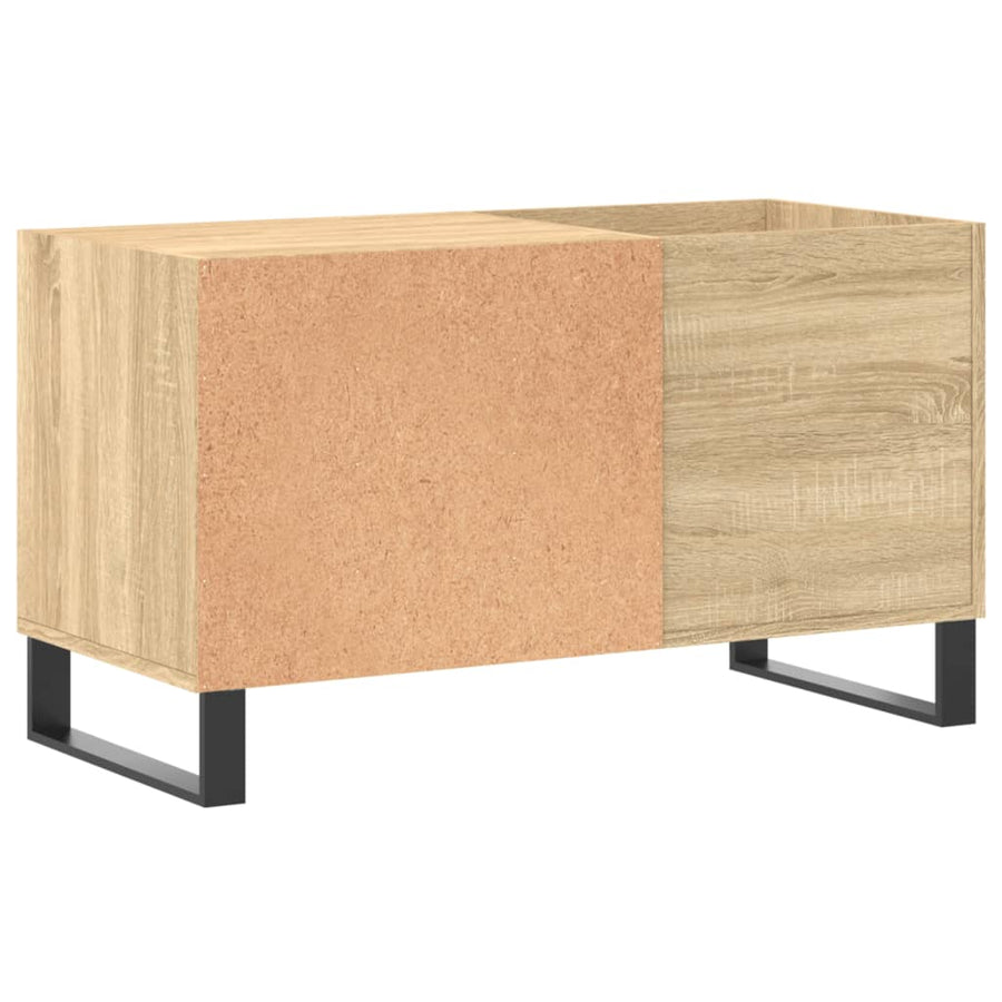 Platenkast 85X38X48 Cm Bewerkt Hout Sonoma Eikenkleurig 1