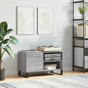 Platenkast 85x38x48 cm grijs sonoma
