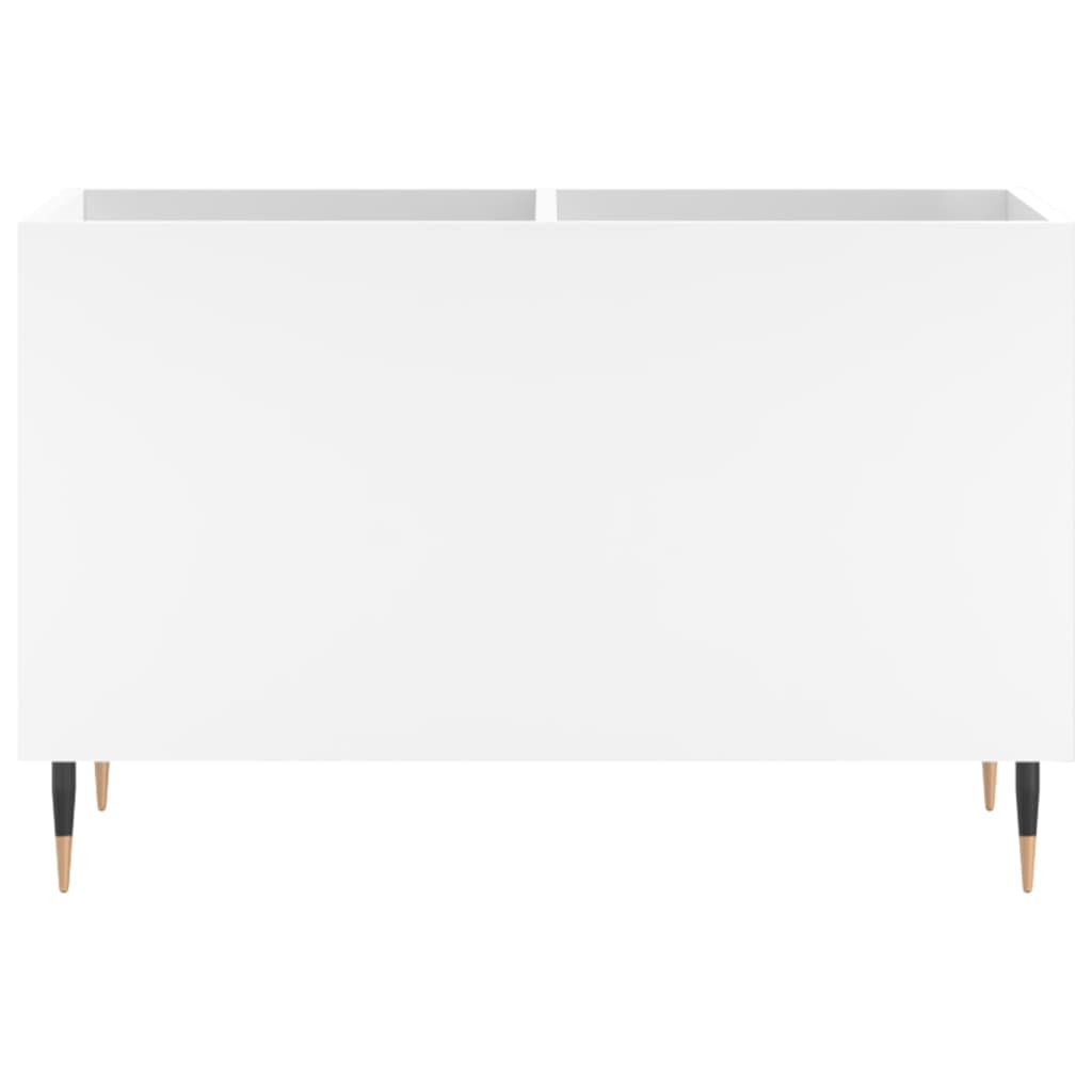 Platenkast 74,5X38X48 Cm Bewerkt Hout Wit