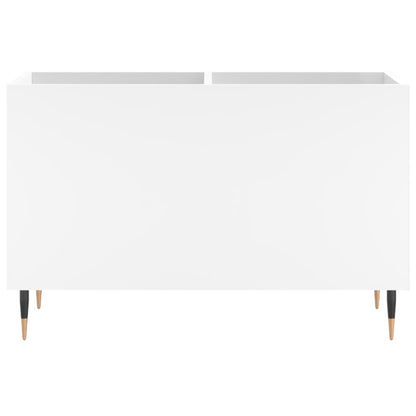Platenkast 74,5X38X48 Cm Bewerkt Hout Wit