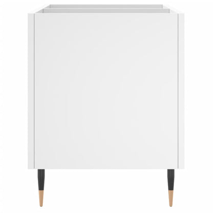 Platenkast 74,5X38X48 Cm Bewerkt Hout Wit