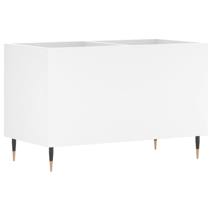 Platenkast 74,5X38X48 Cm Bewerkt Hout Wit