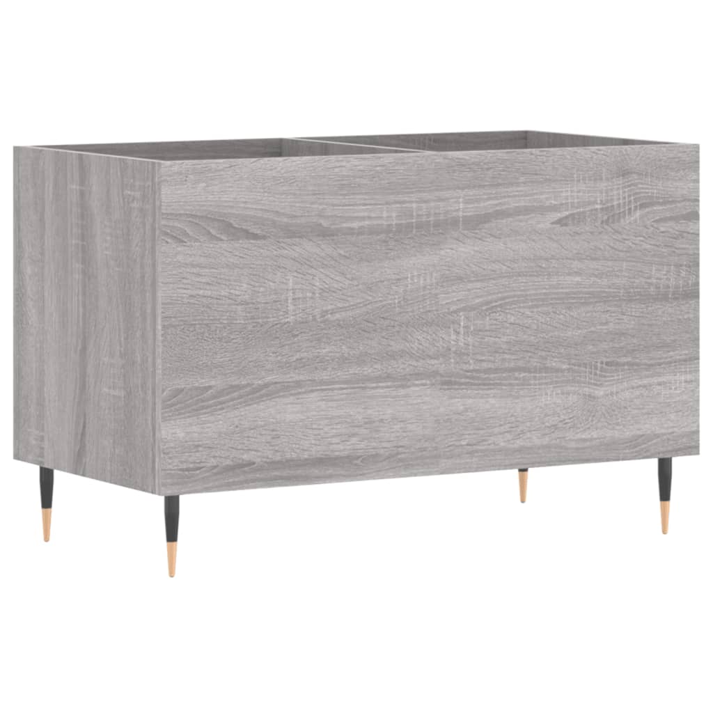 Platenkast 74,5X38X48 Cm Bewerkt Hout Grijs Sonoma Eikenkleurig