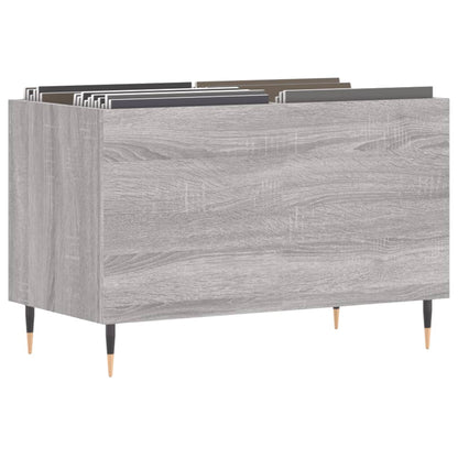 Platenkast 74,5X38X48 Cm Bewerkt Hout Grijs Sonoma Eikenkleurig