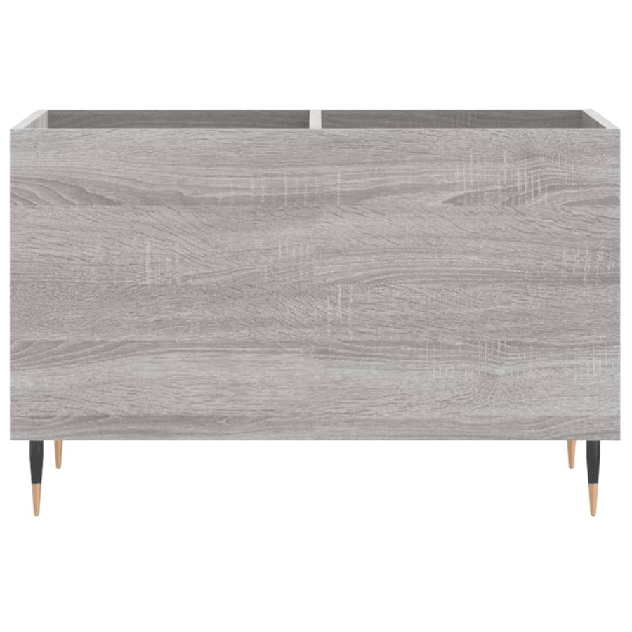 Platenkast 74,5X38X48 Cm Bewerkt Hout Grijs Sonoma Eikenkleurig