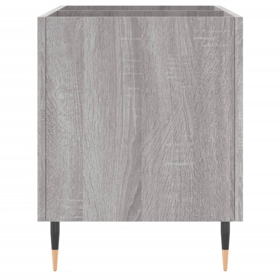 Platenkast 74,5X38X48 Cm Bewerkt Hout Grijs Sonoma Eikenkleurig