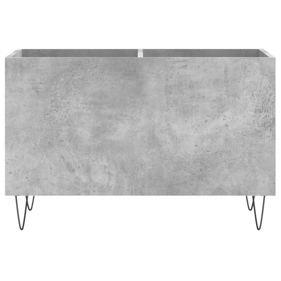 Platenkast 74,5X38X48 Cm Bewerkt Hout Betongrijs