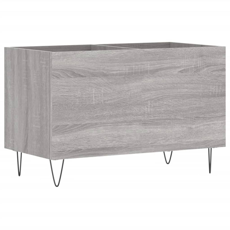 Platenkast 74,5X38X48 Cm Bewerkt Hout Grijs Sonoma Eikenkleurig