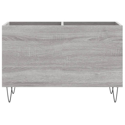 Platenkast 74,5X38X48 Cm Bewerkt Hout Grijs Sonoma Eikenkleurig