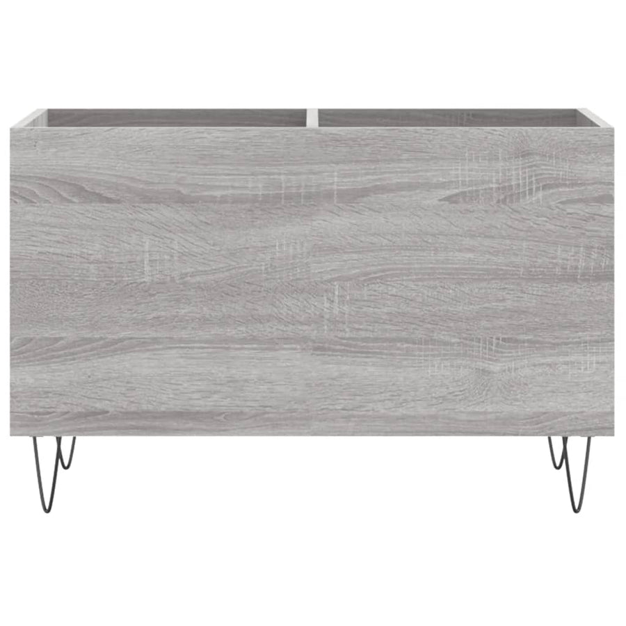 Platenkast 74,5X38X48 Cm Bewerkt Hout Grijs Sonoma Eikenkleurig