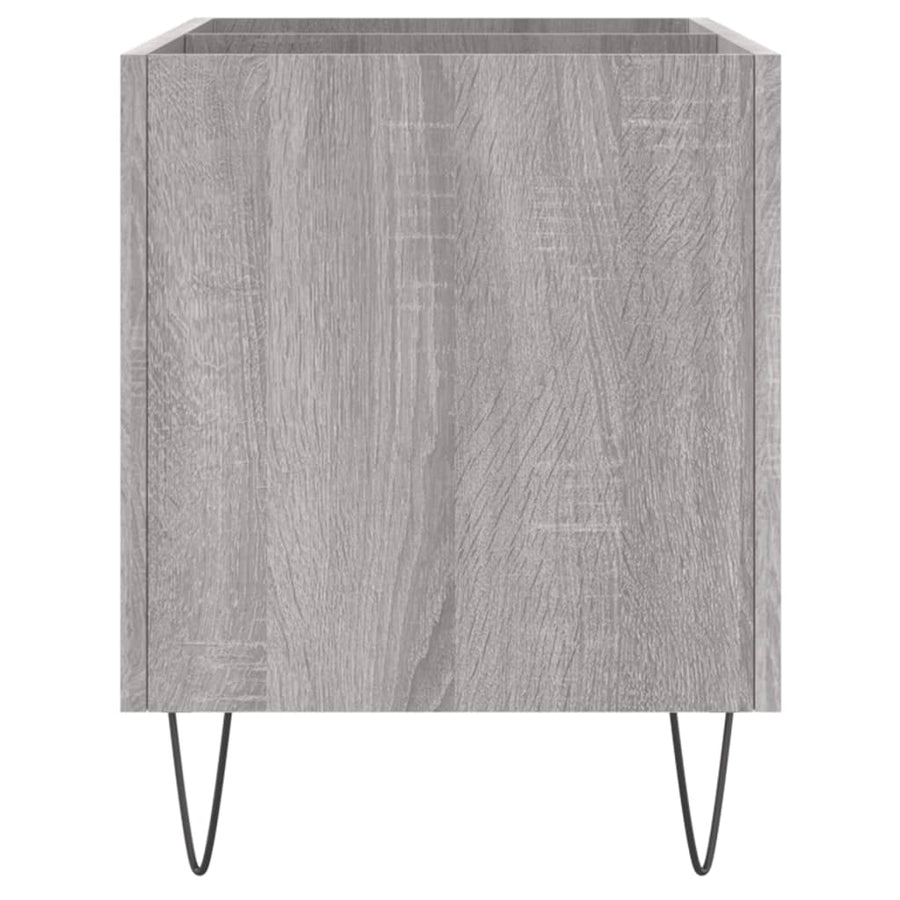 Platenkast 74,5X38X48 Cm Bewerkt Hout Grijs Sonoma Eikenkleurig