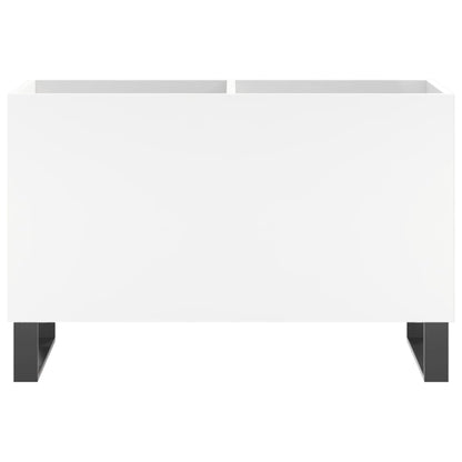 Platenkast 74,5X38X48 Cm Bewerkt Hout Wit