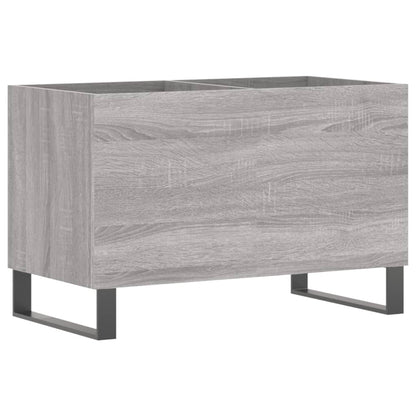 Platenkast 74,5X38X48 Cm Bewerkt Hout Grijs Sonoma Eikenkleurig