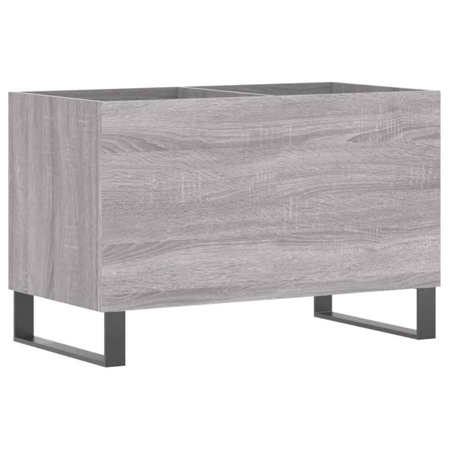 Platenkast 74,5X38X48 Cm Bewerkt Hout Grijs Sonoma Eikenkleurig
