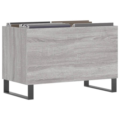 Platenkast 74,5X38X48 Cm Bewerkt Hout Grijs Sonoma Eikenkleurig