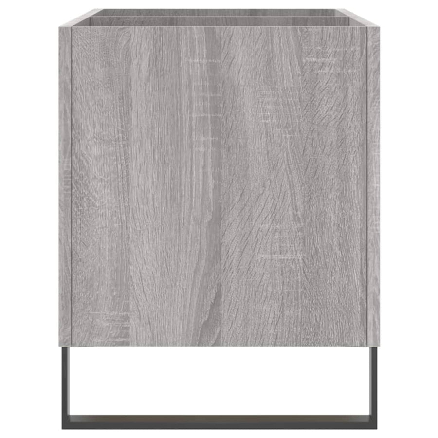 Platenkast 74,5X38X48 Cm Bewerkt Hout Grijs Sonoma Eikenkleurig