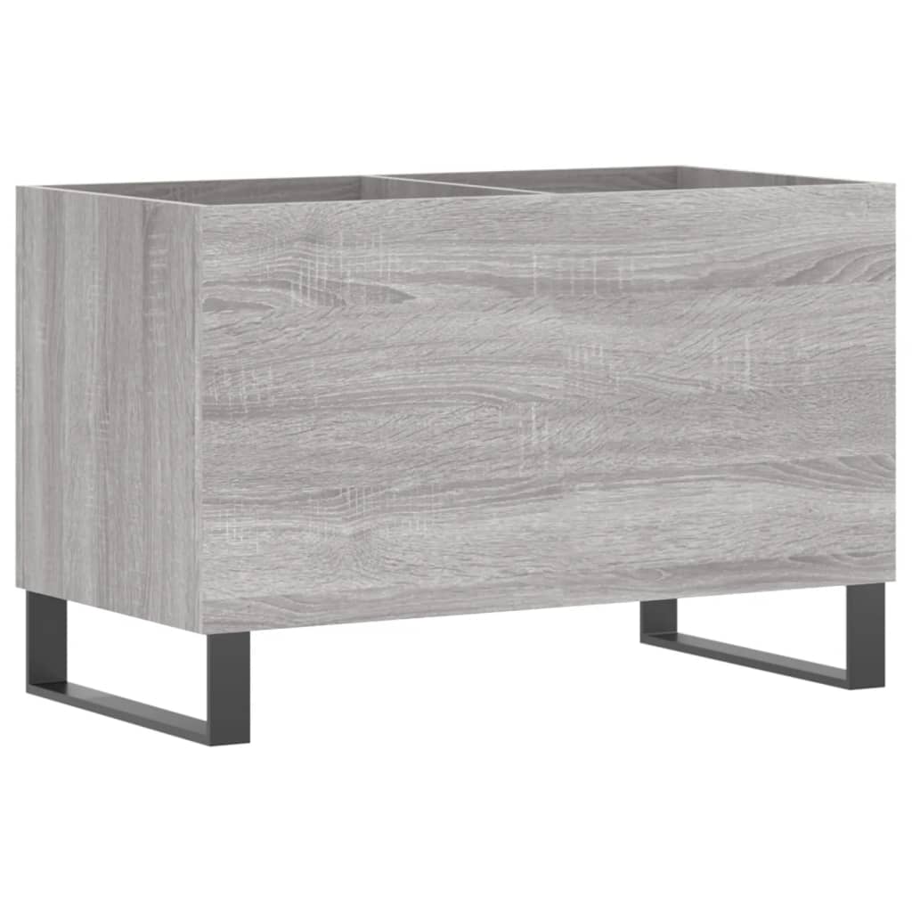 Platenkast 74,5X38X48 Cm Bewerkt Hout Grijs Sonoma Eikenkleurig