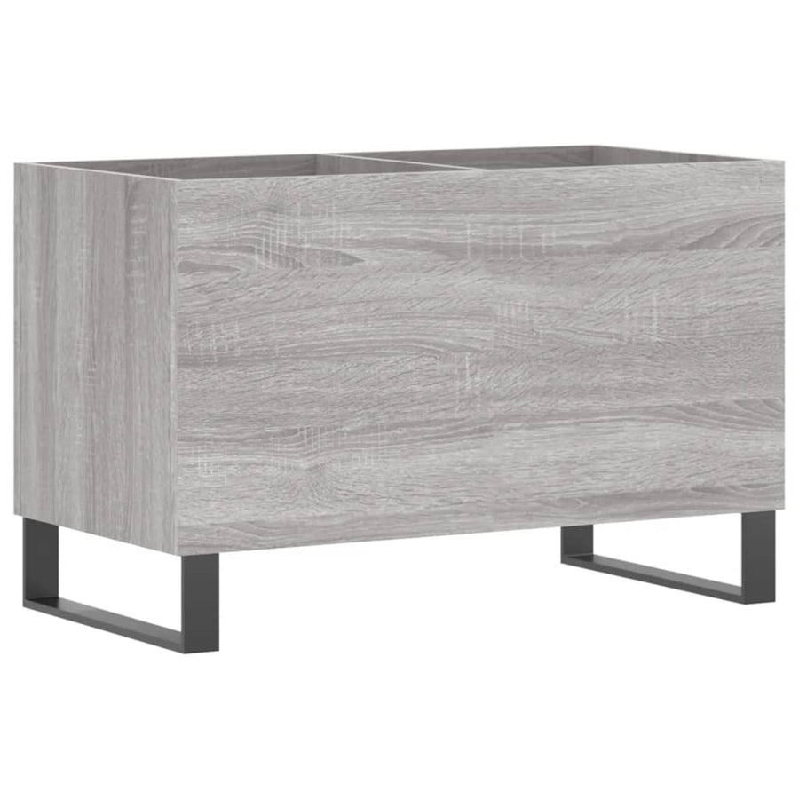 Platenkast 74,5X38X48 Cm Bewerkt Hout Grijs Sonoma Eikenkleurig