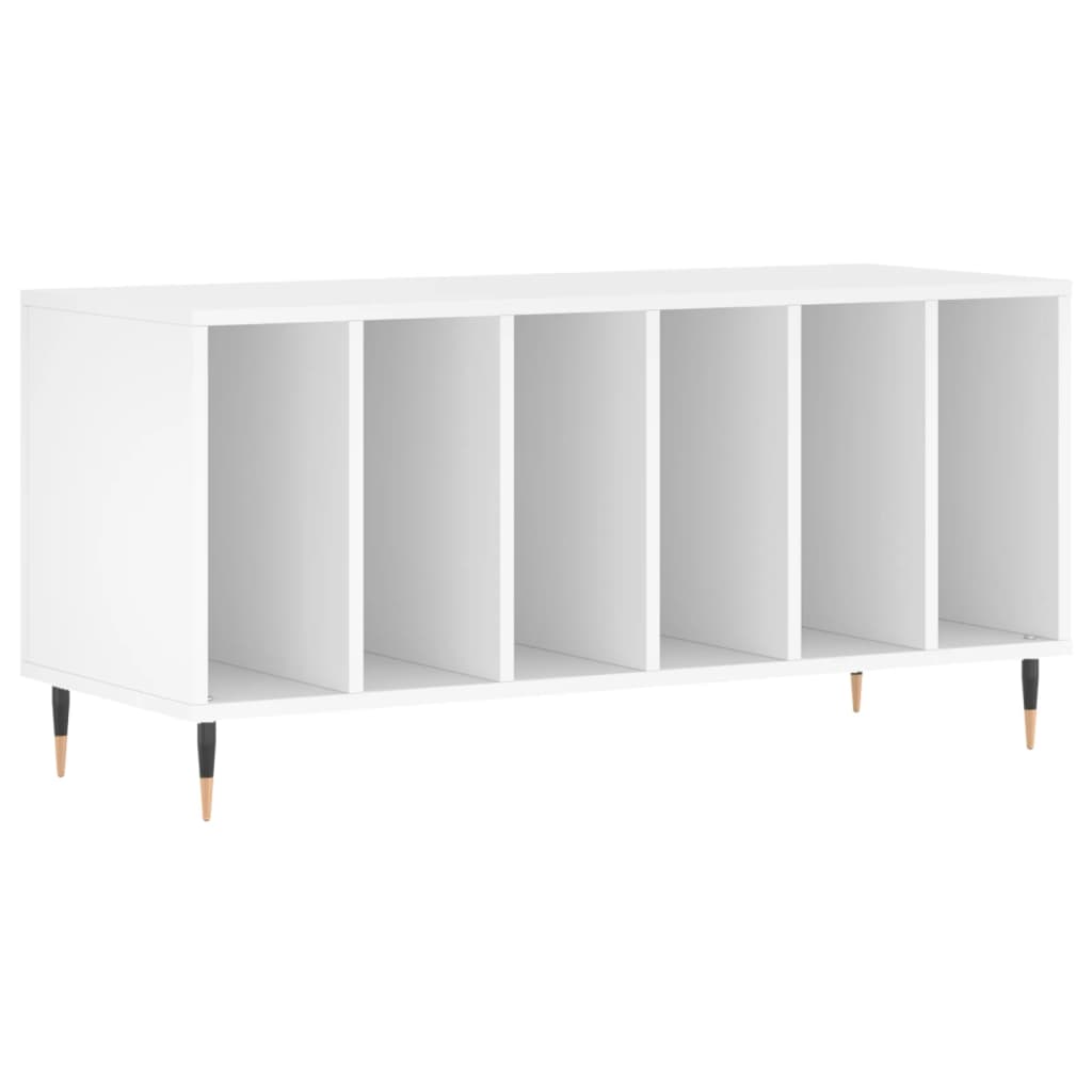 Platenkast 00X38X48 Cm Bewerkt Hout Wit