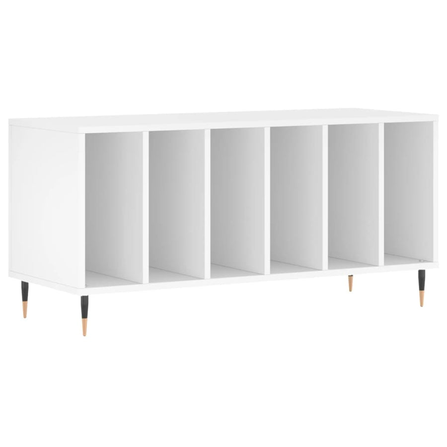 Platenkast 00X38X48 Cm Bewerkt Hout Wit