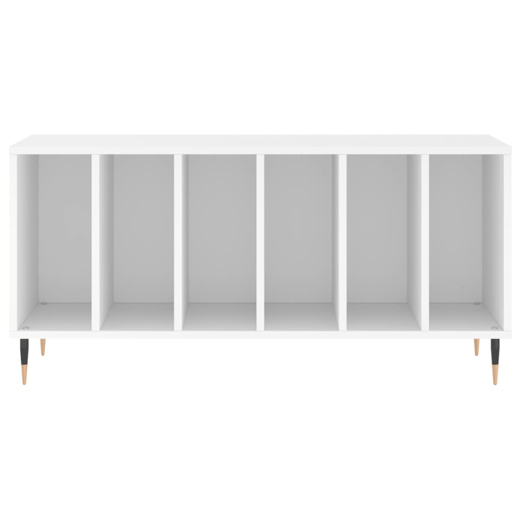 Platenkast 00X38X48 Cm Bewerkt Hout Wit
