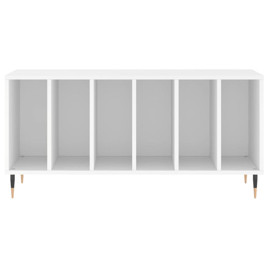 Platenkast 00X38X48 Cm Bewerkt Hout Wit