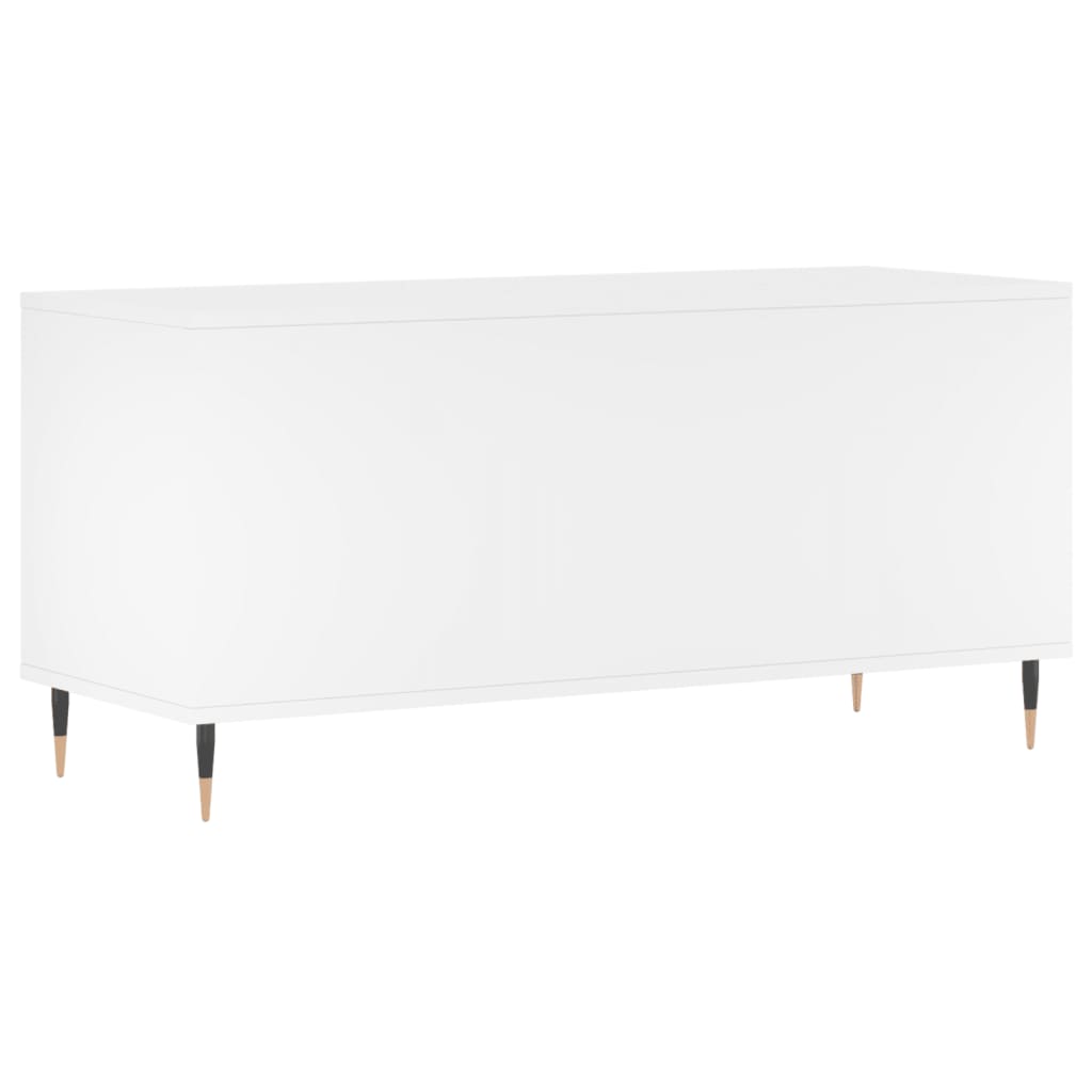 Platenkast 00X38X48 Cm Bewerkt Hout Wit