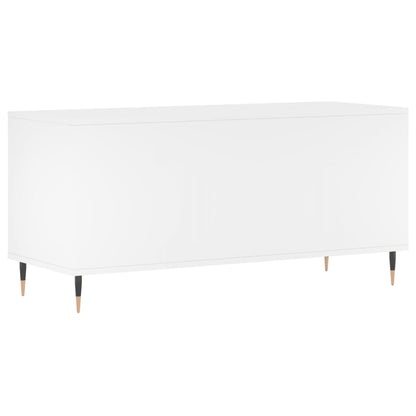 Platenkast 00X38X48 Cm Bewerkt Hout Wit