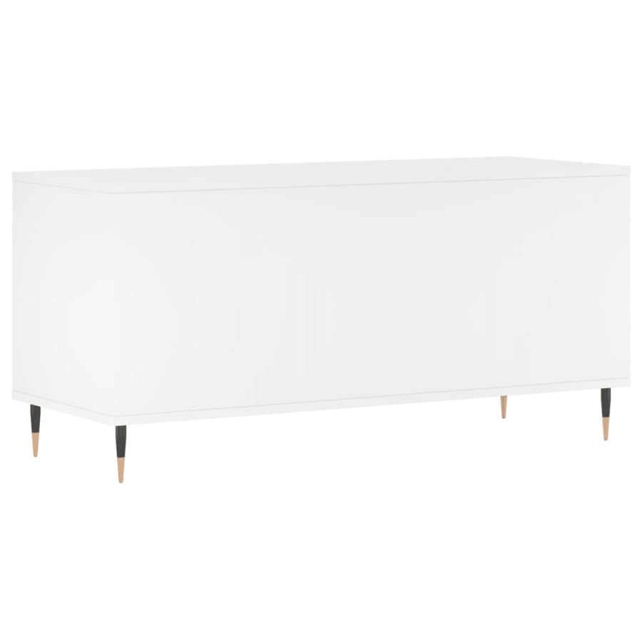 Platenkast 00X38X48 Cm Bewerkt Hout Wit