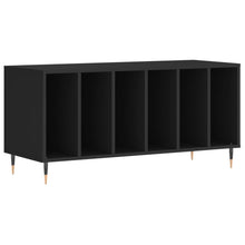Platenkast 100X38X48 Cm Bewerkt Hout Zwart