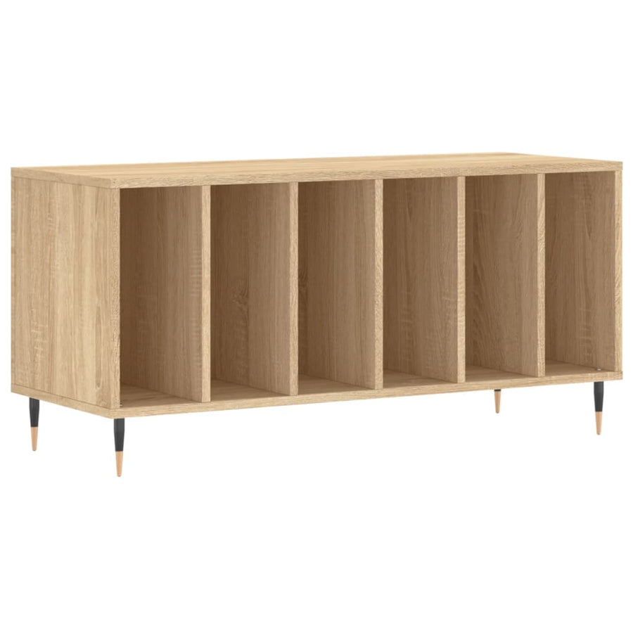 Platenkast 00X38X48 Cm Bewerkt Hout Kleurig Sonoma eiken
