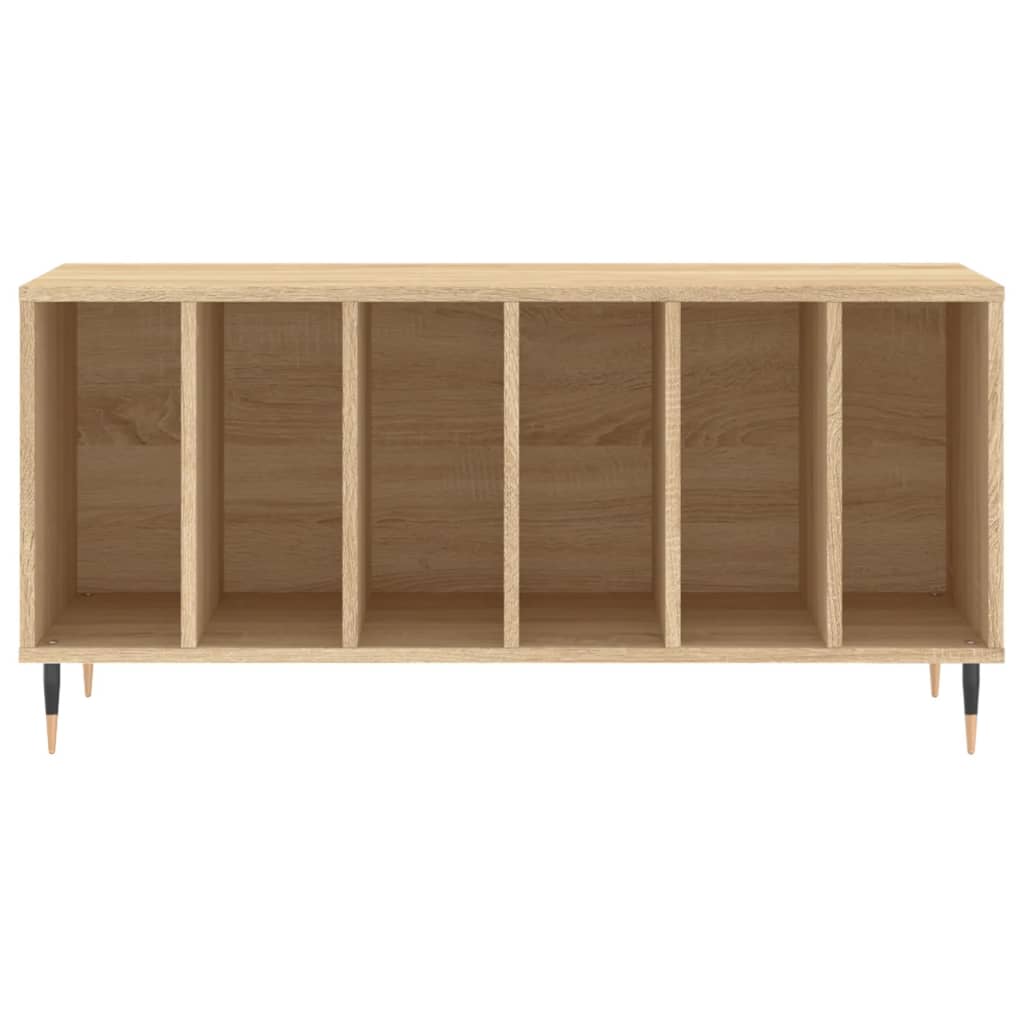Platenkast 00X38X48 Cm Bewerkt Hout Kleurig Sonoma eiken