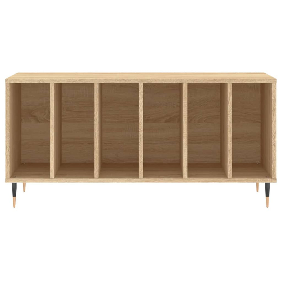 Platenkast 00X38X48 Cm Bewerkt Hout Kleurig Sonoma eiken