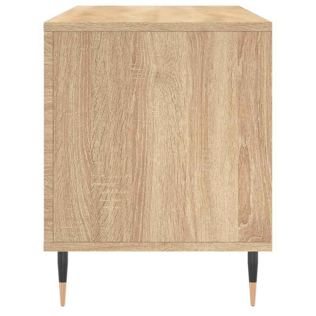 Platenkast 00X38X48 Cm Bewerkt Hout Kleurig Sonoma eiken