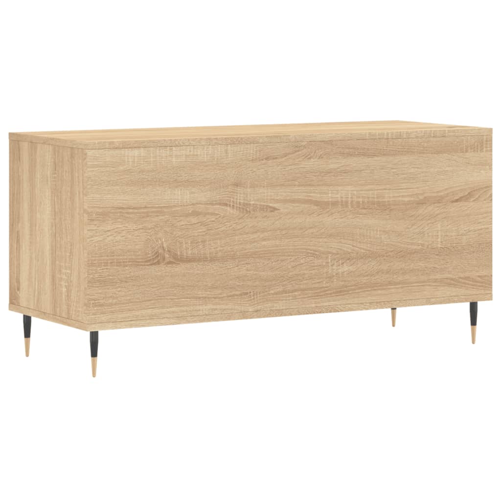 Platenkast 00X38X48 Cm Bewerkt Hout Kleurig Sonoma eiken