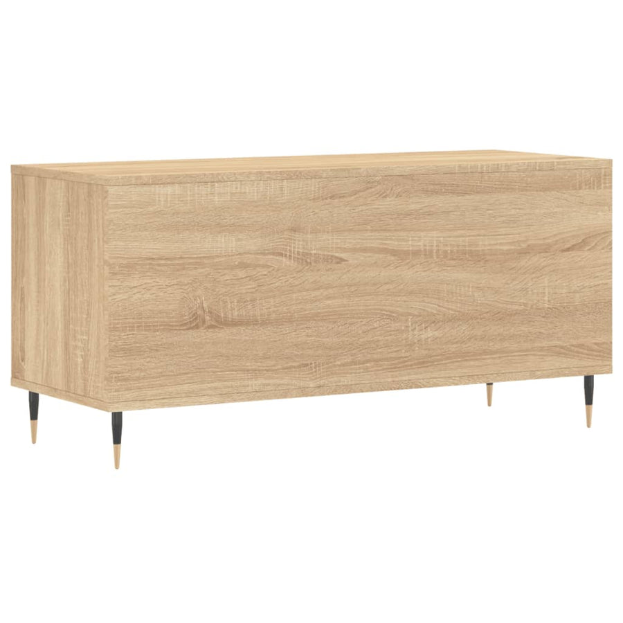 Platenkast 00X38X48 Cm Bewerkt Hout Kleurig Sonoma eiken