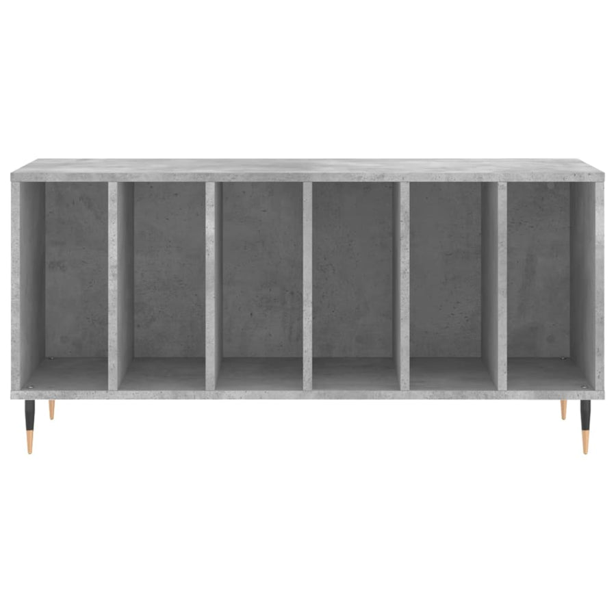 Platenkast 100X38X48 Cm Bewerkt Hout Betongrijs