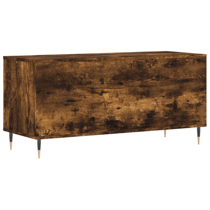 Platenkast 100X38X48 Cm Bewerkt Hout Gerookt Eikenkleurig