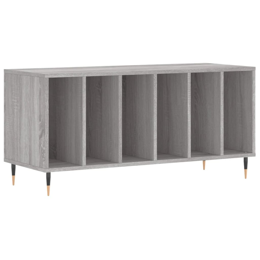 Platenkast 100X38X48 Cm Bewerkt Hout Grijs Sonoma Eikenkleurig