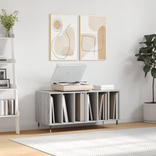 Platenkast 100X38X48 Cm Bewerkt Hout Grijs Sonoma Eikenkleurig