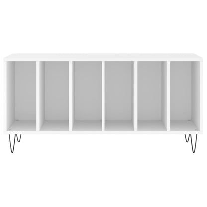 Platenkast 100X38X48 Cm Bewerkt Hout Wit