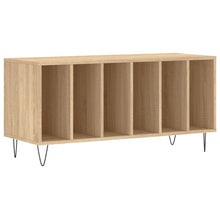 Platenkast 100X38X48 Cm Bewerkt Hout Sonoma Eikenkleurig