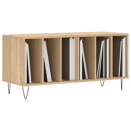 Platenkast 100X38X48 Cm Bewerkt Hout Sonoma Eikenkleurig