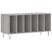 Platenkast 100X38X48 Cm Bewerkt Hout Grijs Sonoma Eikenkleurig
