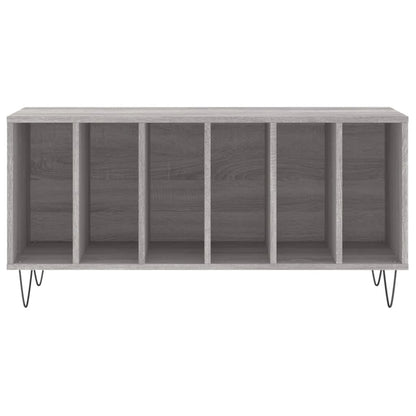 Platenkast 100X38X48 Cm Bewerkt Hout Grijs Sonoma Eikenkleurig