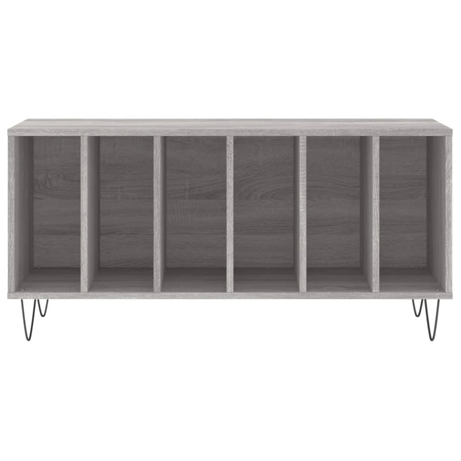 Platenkast 100X38X48 Cm Bewerkt Hout Grijs Sonoma Eikenkleurig